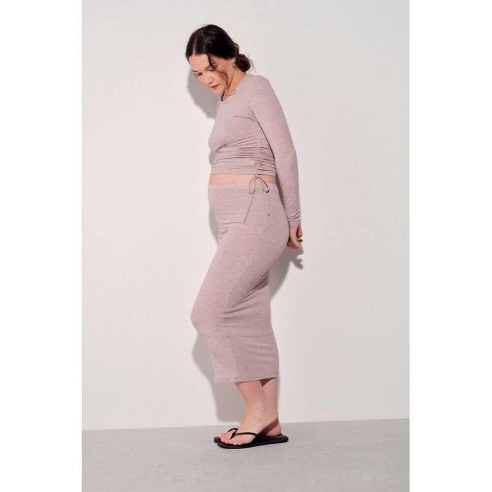 FLASH Ripe Maternity Maternity Jess Maxi Skirt Tan L-41784639591-1419255$69